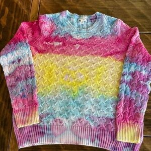 Tie dyed 100% cotton sweater